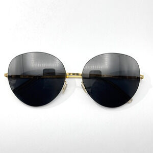 Mykita Sunglasses Lessrim Aimi Col 056 Gold Geometric Oversize Frame Gray Lens